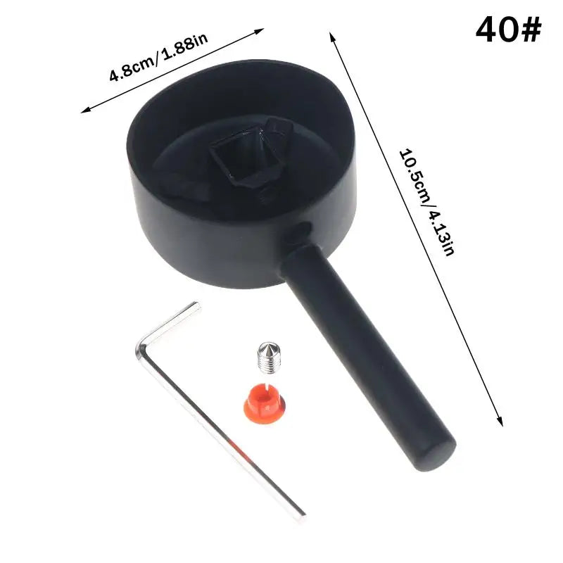 For Size 35/40 Cartridge Spool Faucet Handle Repair Parts Replacement Alloy Faucet Handle Plated Taps Accessories Black Peaceful Pleasures Health and Wellness A2