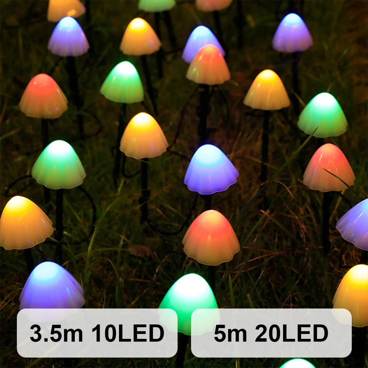 Mushroom Solar Pathway Lights – Waterproof LED Garden Stake Lamps