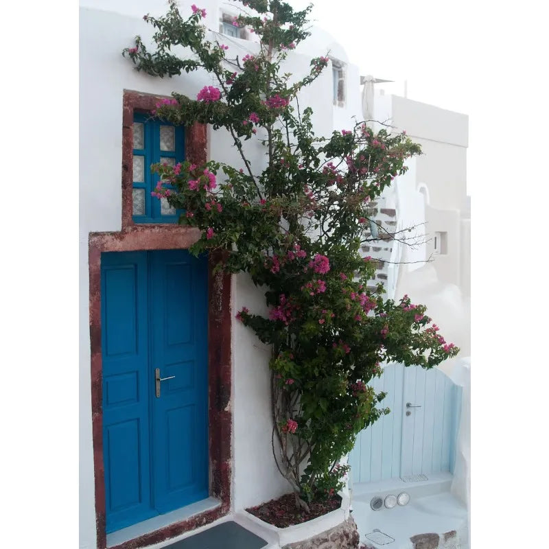 Santorini Greece Canvas Wall Art | Aesthetic Travel Poster