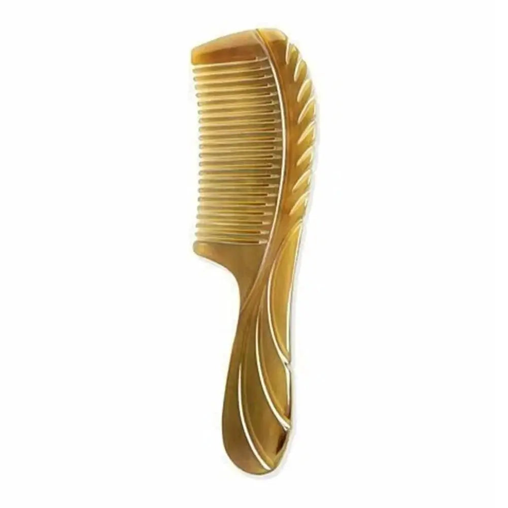 Natural Ox Horn Comb – Anti-Static Scalp Massage Styling Tool