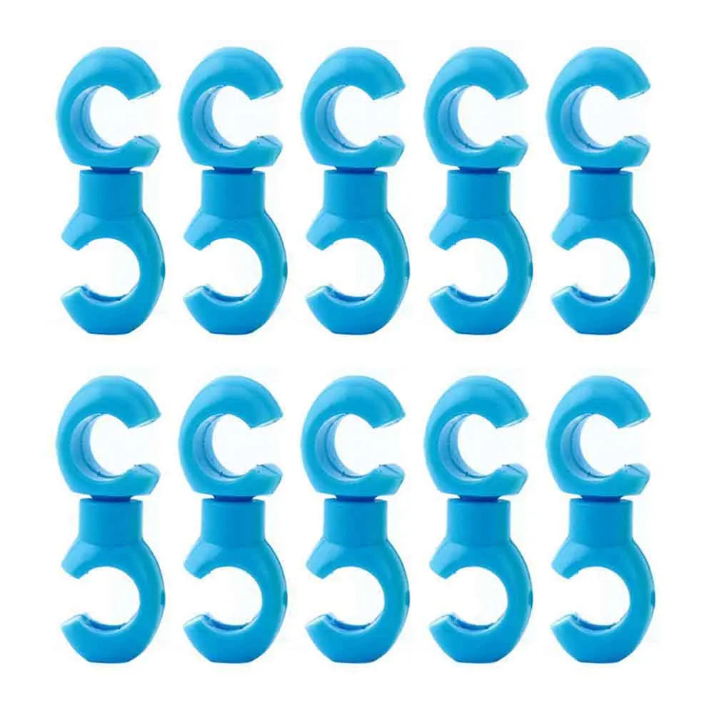 10-Pack Rotatable Bike Cable Clips – MTB Brake & Shift S-Hook
