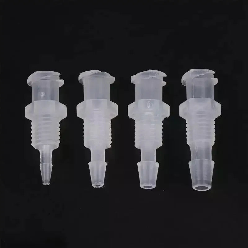 PP Plastic Lock Adapter Straight Through Air Valve Tube Connector