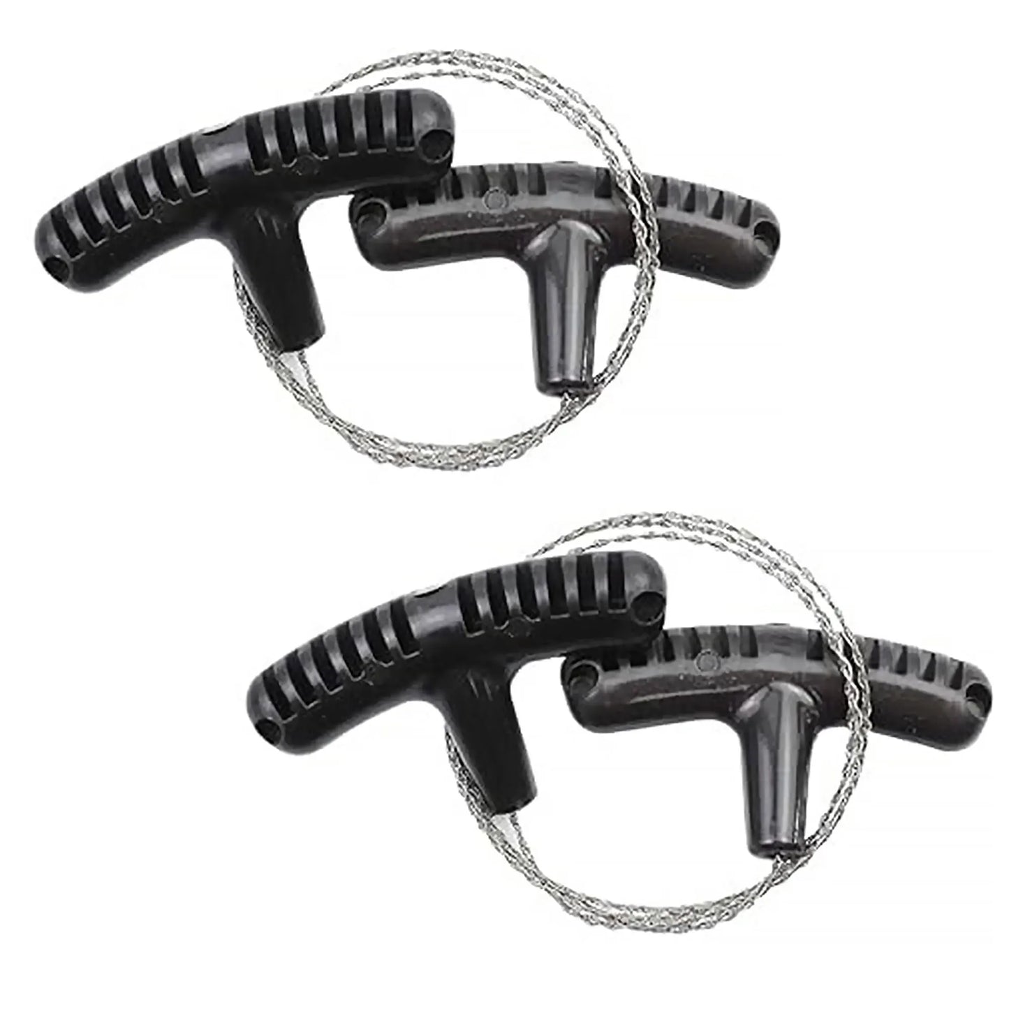 Cable Saw Stainless Steel Wire Saw Pocket Hand Saw for PVC, PE, ABS Pipes Cutting, Camping Hiking Wood Cutting Peaceful Pleasures Health and Wellness blackx2