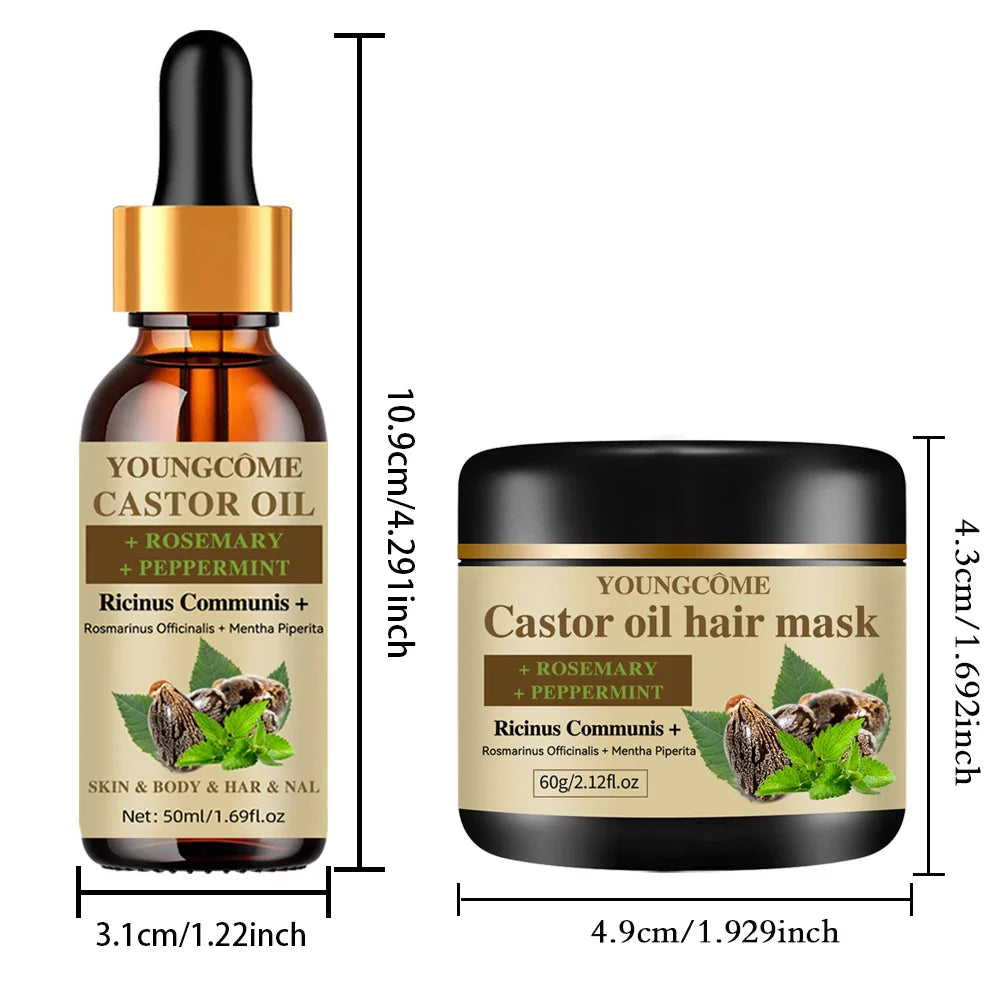 YOUNGCOME Pure Castor Oil Hair Growth Mask | Anti-Breakage