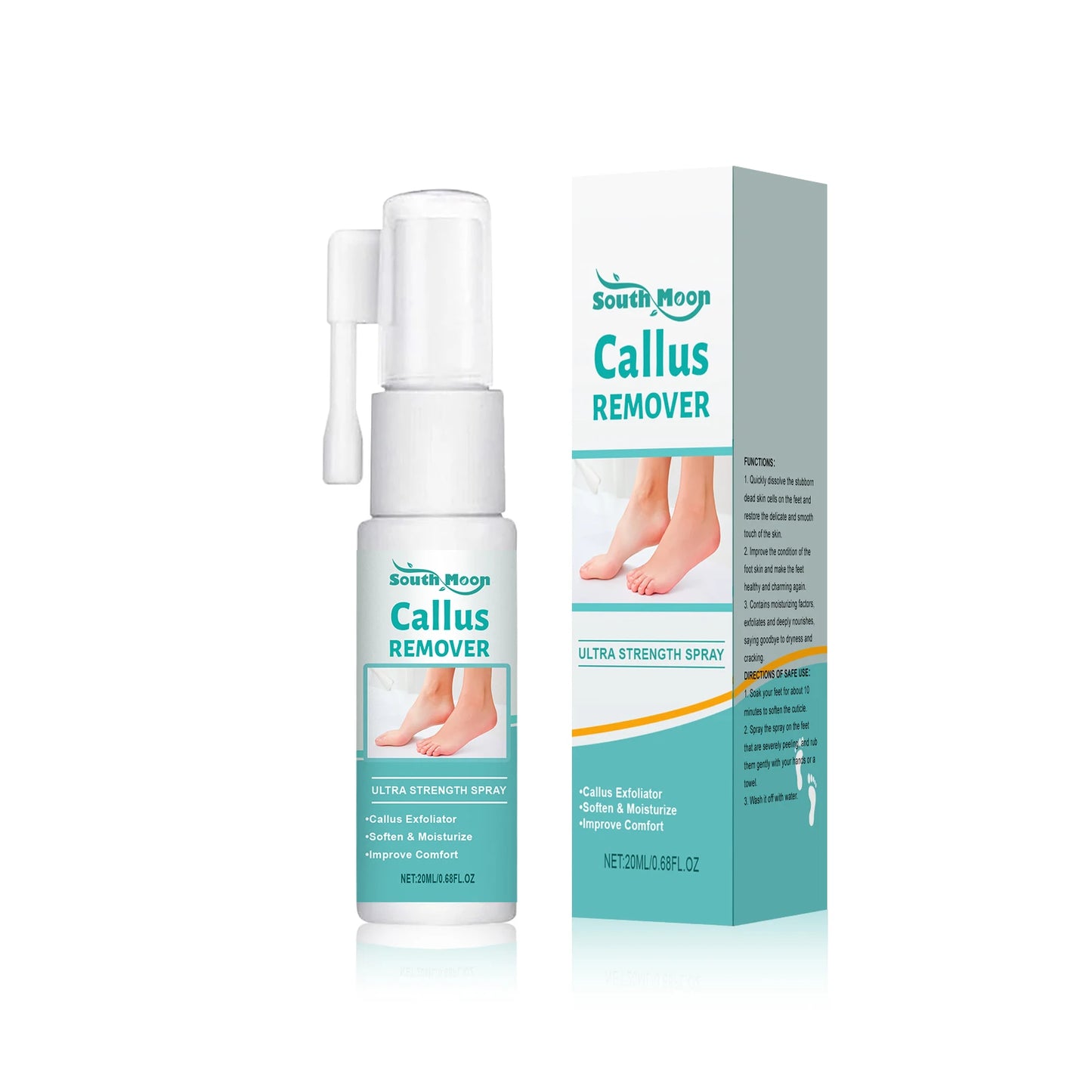 South Moon Foot Peeling Spray | Exfoliate & Soften Feet 20ml