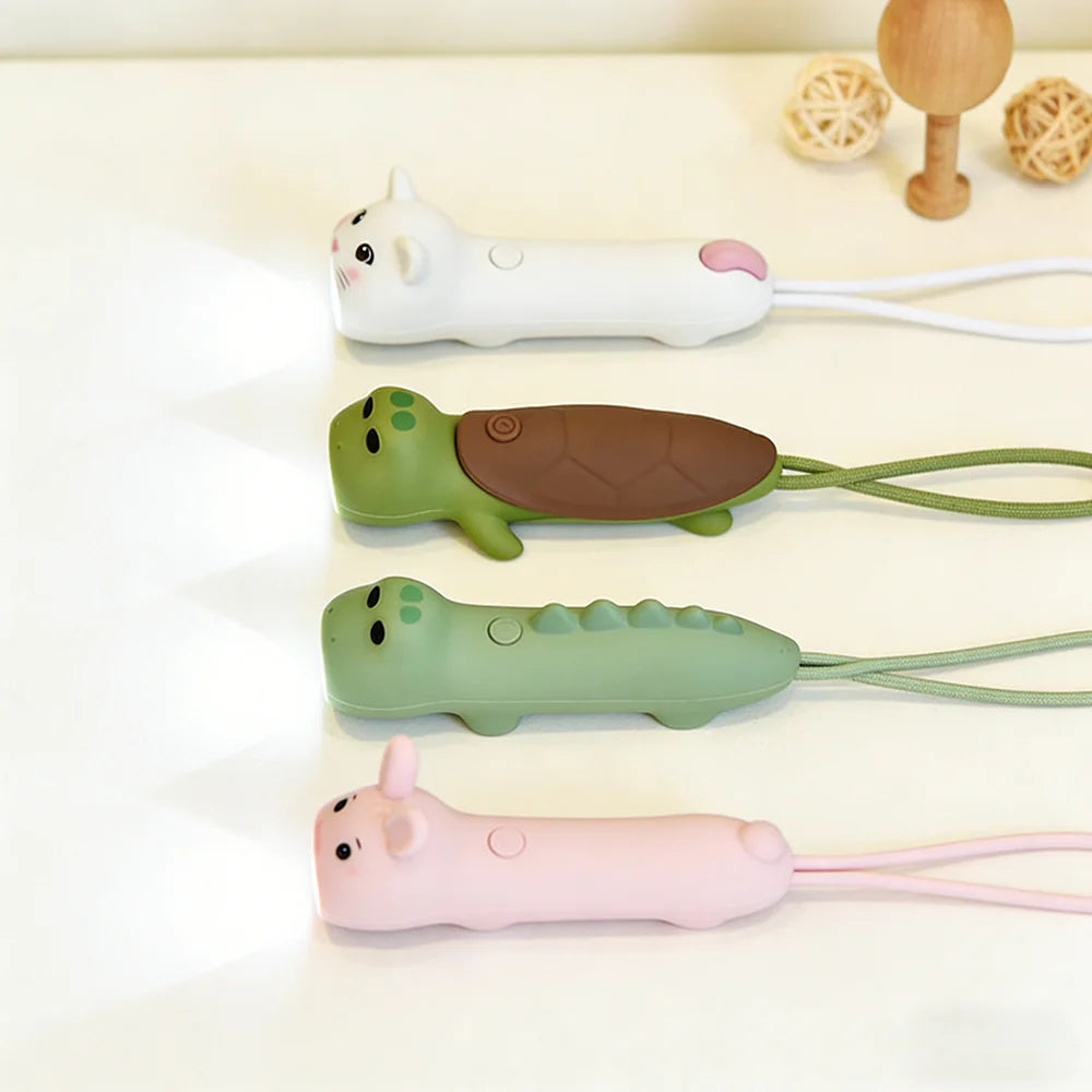 New Soft Silicone LED Flashlight USB Rechargeable Light Bear Rabbit Portable Outdoor Household Bedtime Story Torch For Children Peaceful Pleasures Health and Wellness