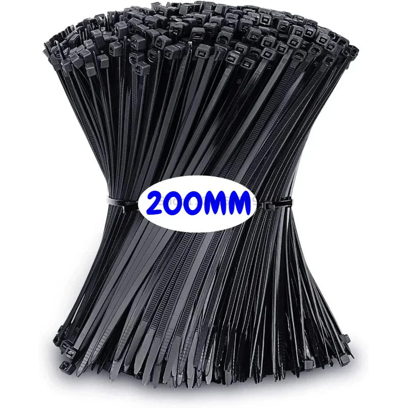 100Pcs UV Resistant Nylon Cable Ties – Self-Locking Zip Ties