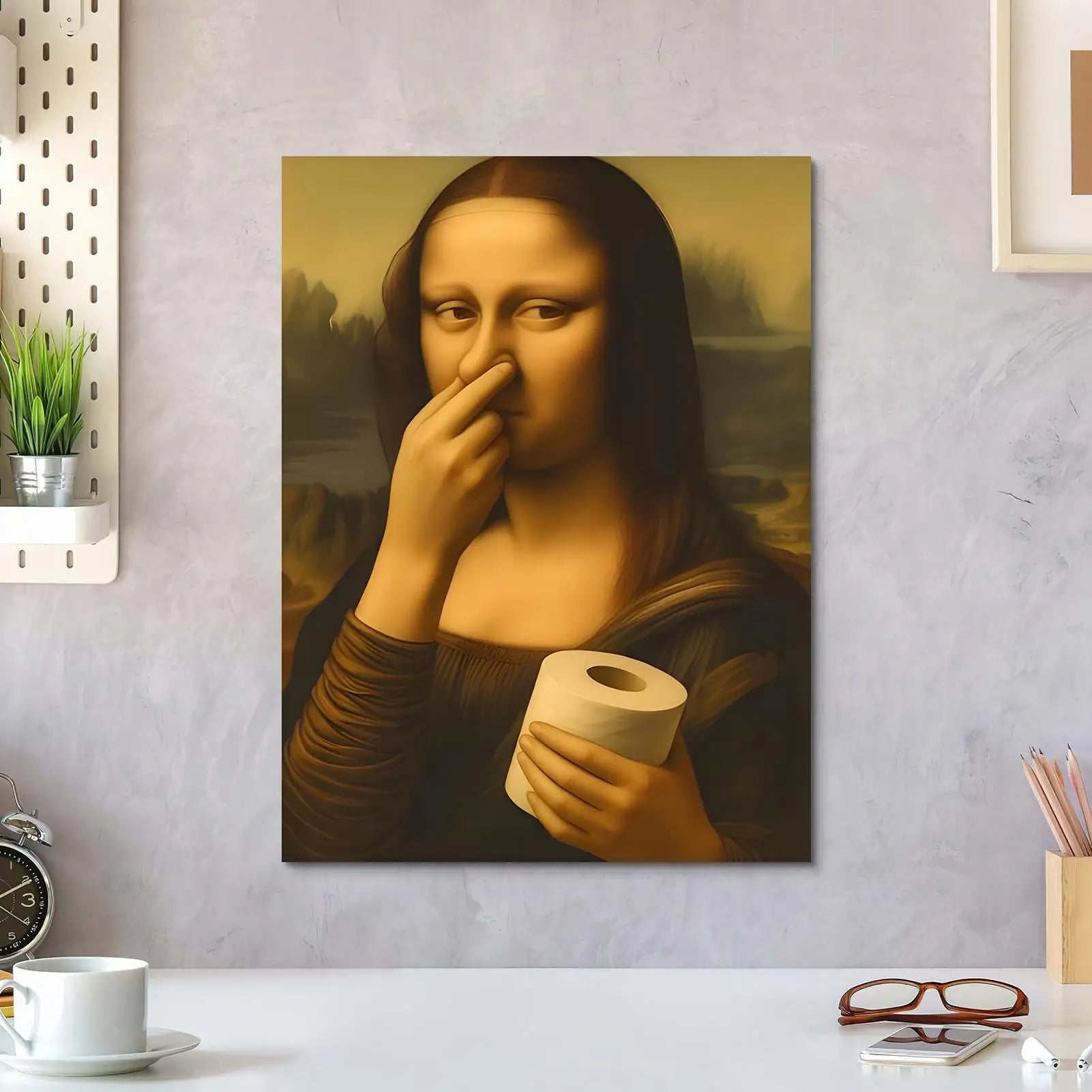 Humor Bathroom Wall Art Toilet Paintings Decoration Humor Toilet Poster Print For Homeowners Renters Apartment Office Hotel Home Peaceful Pleasures Health and Wellness
