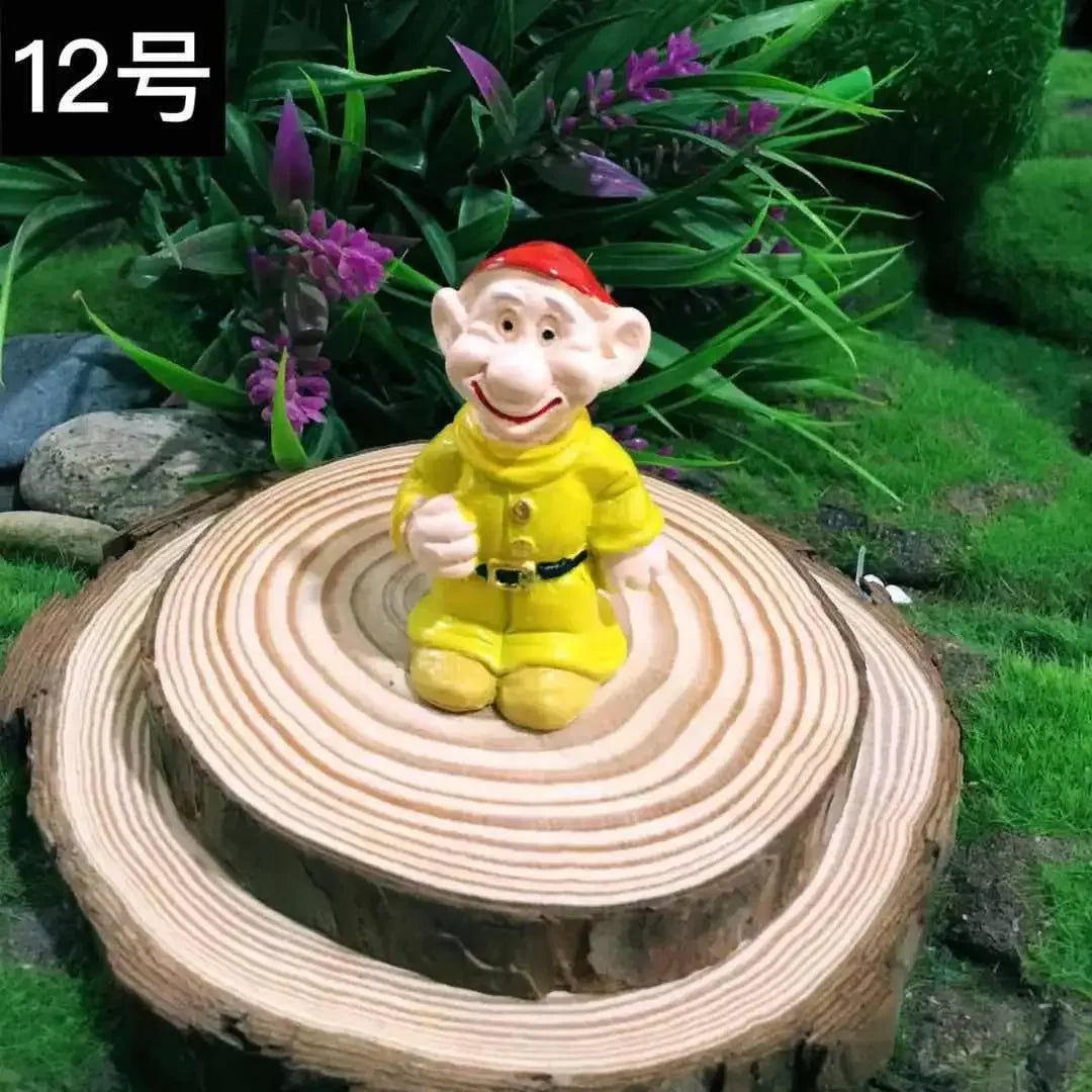 Miniature Fairy Garden Gnomes Figurines Set Resin Animals Mini Small Funny Dwarf Decorations Statues Ornaments Collection Indoor Peaceful Pleasures Health and Wellness 12