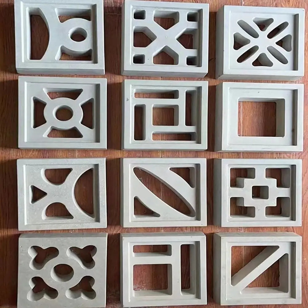 Plastic Square Brick Mold 20x20cm | 3D Antique Cement Garden