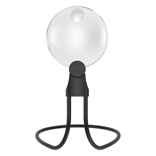 Round Frame 110Mm High-Quality Acrylic Magnifying Glass Hanging Neck for Hands-Free Reading Magnifier Peaceful Pleasures Health and Wellness