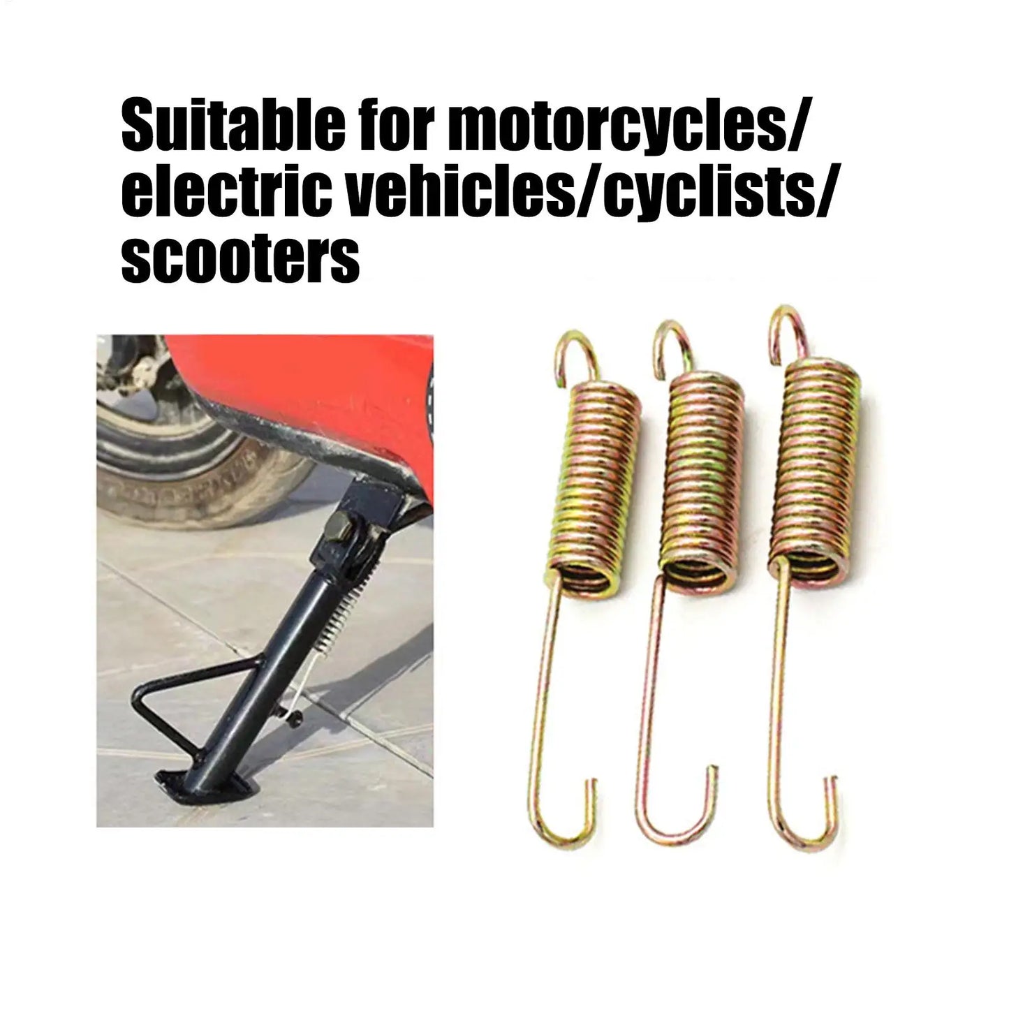 Motorcycle Kickstand Spring Foot Kickstand Spring Metal Pedal Return Spring Practical Stand Spring Replacement For Motorcycle Peaceful Pleasures Health and Wellness