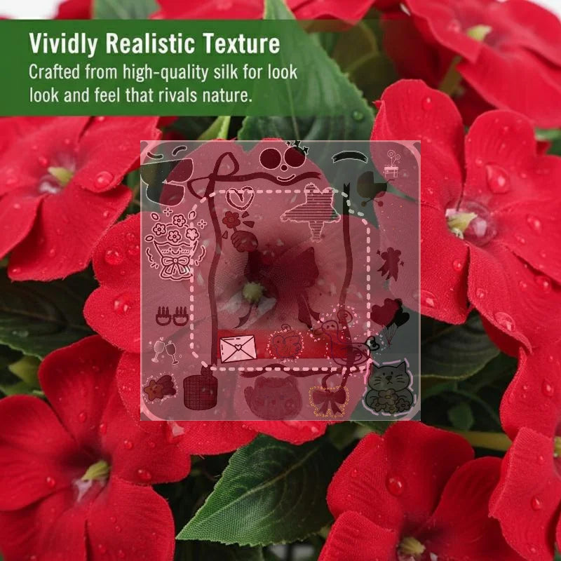 Eelhoe Silk Impatiens Artificial Flowers | Wedding & Home Decor
