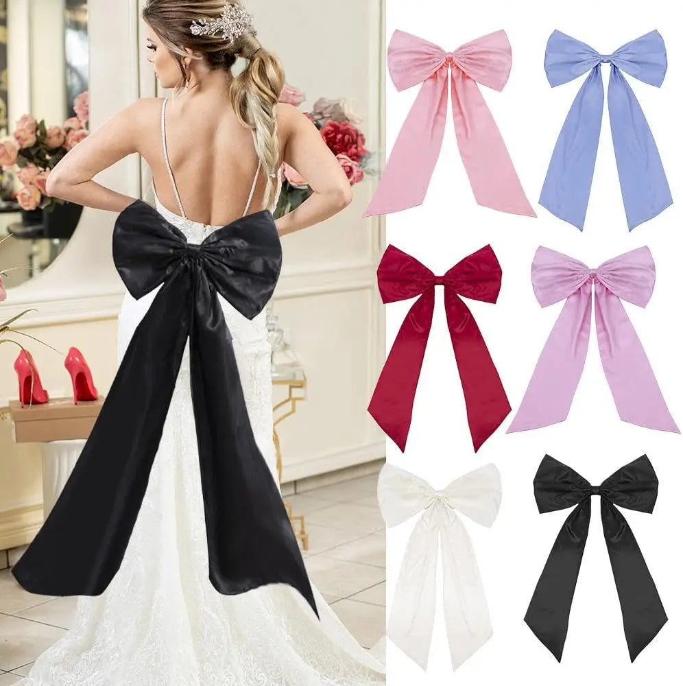 Giant Pink Satin Bow Wall Decor – 43x24" Party Decoration