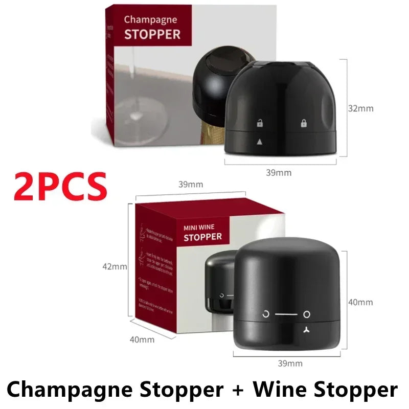Champagne & Wine Bottle Stopper | Silicone Vacuum Seal Cork