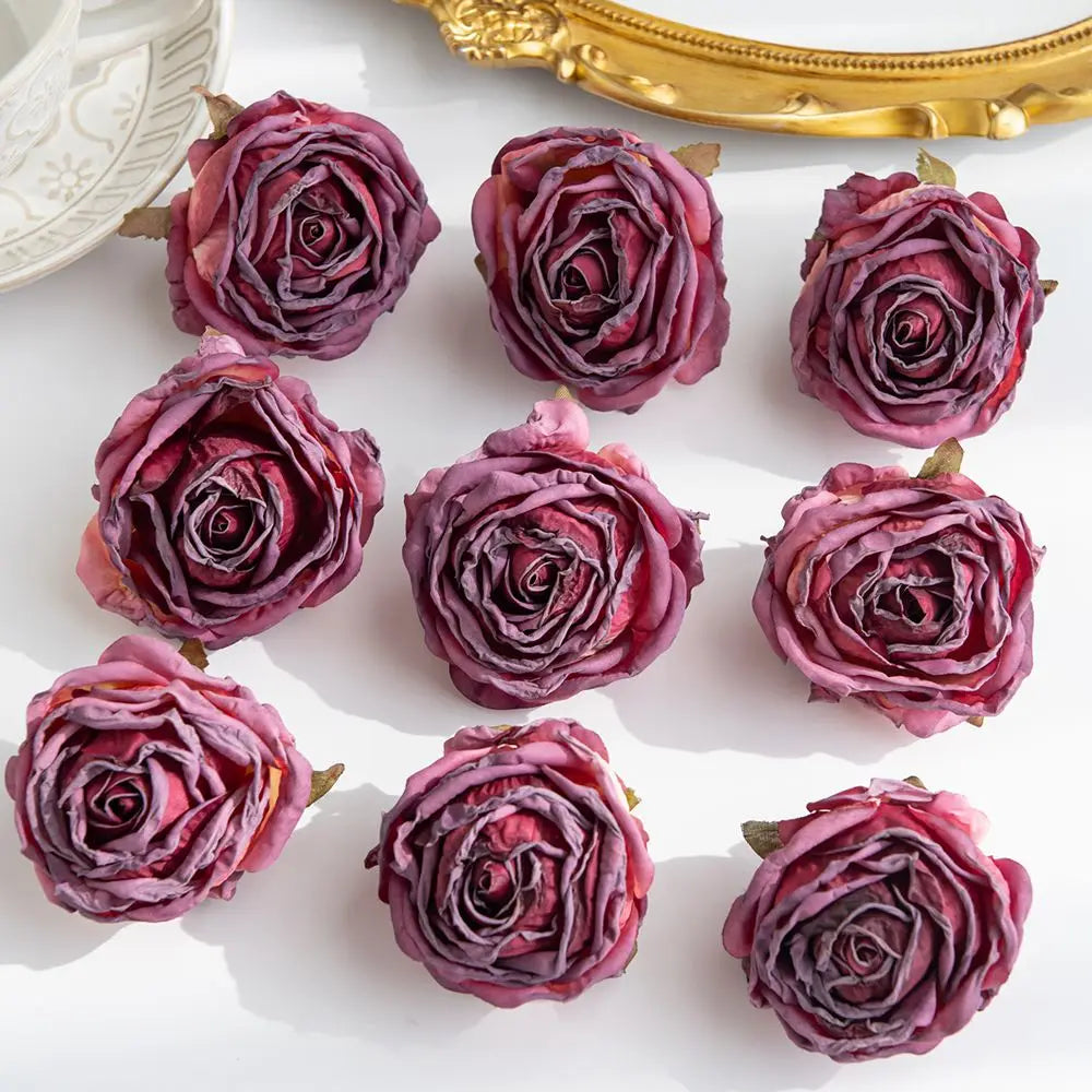 Silk Rose Artificial Flowers – Wedding, Home & Garden Decor Artificial Silk Flowers Peaceful Pleasures Health and Wellness color6 3pcs
