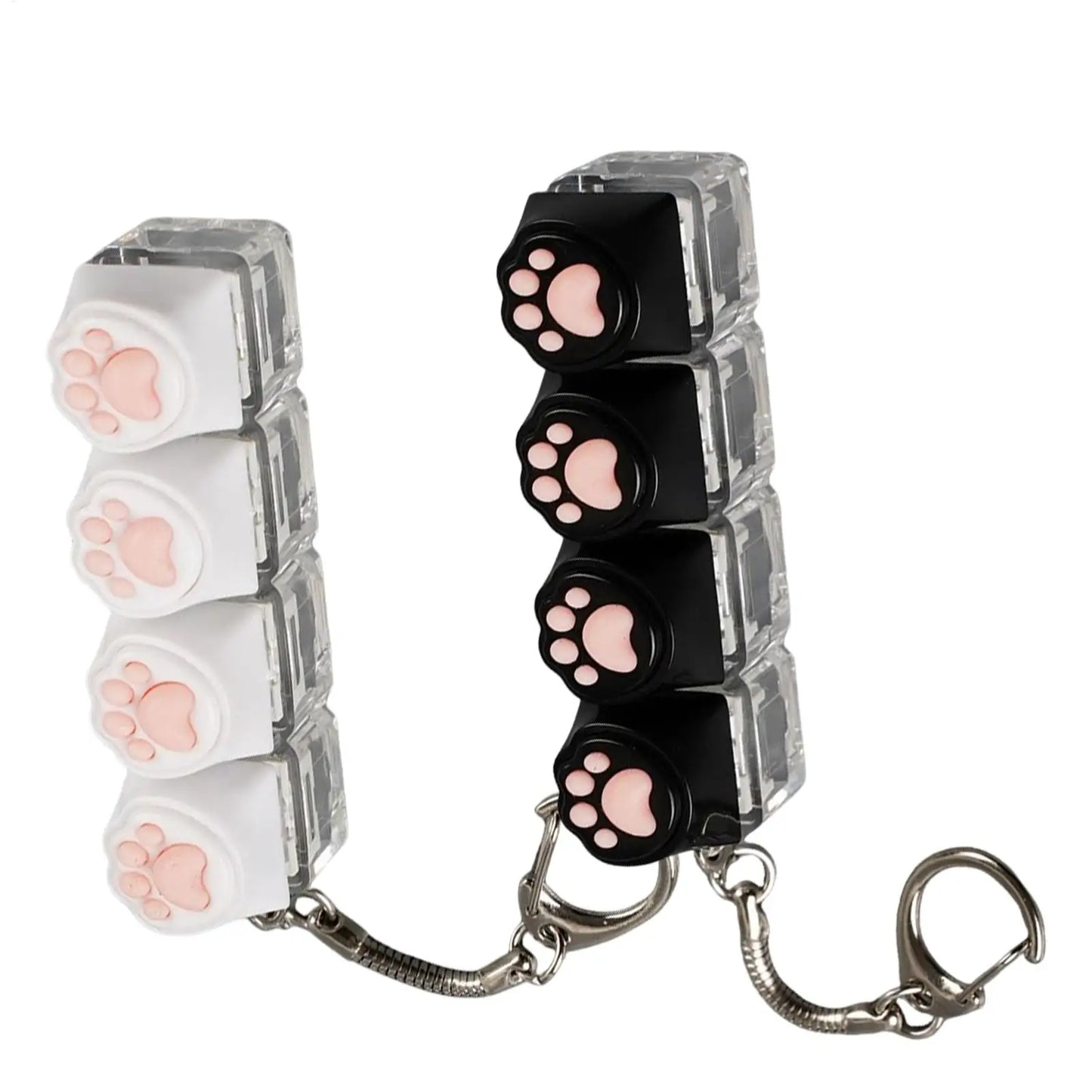 LED Crystal Clicker Keyboard Fidget Keychain Toy – Kids & Adults