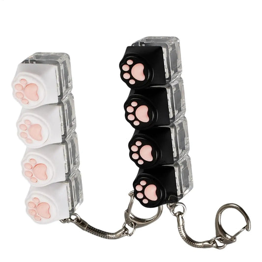 LED Crystal Clicker Keyboard Fidget Keychain Toy – Kids & Adults Fidget Keychain Toy Oasis Select