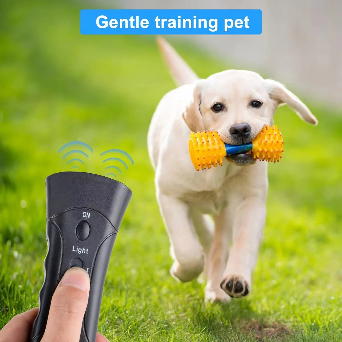 1Pcs Ultrasonic Dog Barking Deterrent Trainer with LED Light for Pet Training Peaceful Pleasures Health and Wellness