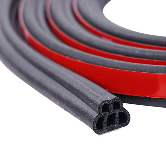 Car Door Rubber Seal Strip | Soundproof Weatherstrip Double Layer Car Door Seal Strip Peaceful Pleasures Health and Wellness 10m