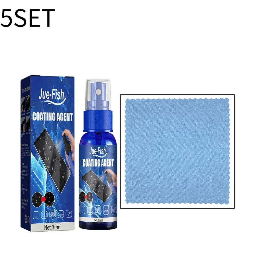 Screen Cleaner Spray Kit with Microfiber Cloth Peaceful Pleasures Health and Wellness 5pcs