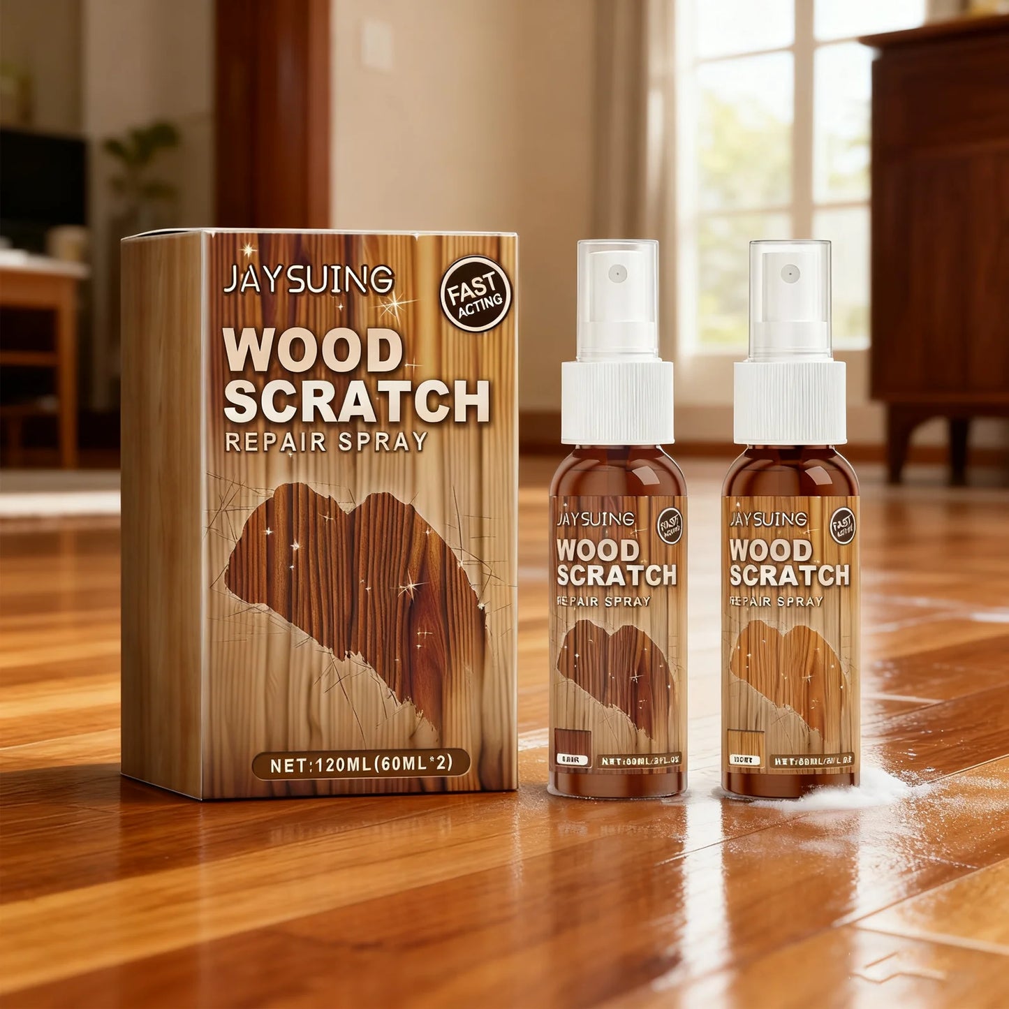 Wood Floor Scratch Repair Kit – Laminate, Hardwood & Bamboo