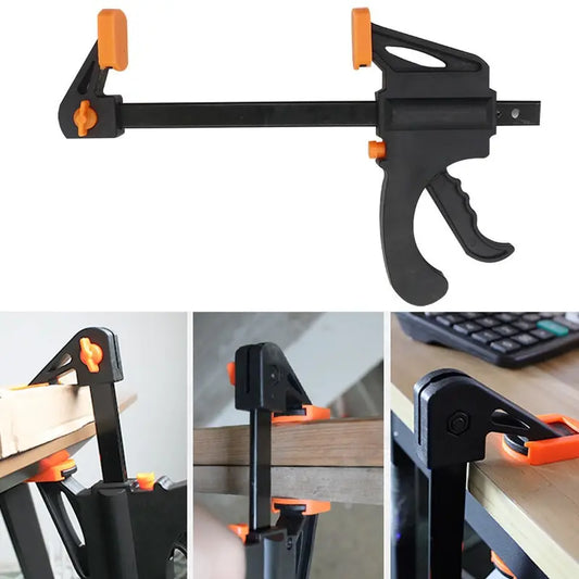 5/2pcs Woodworking Work Bar 4 Inch Clamp Clip Set Hard Quick Ratchet Release Clip DIY Carpentry Hand Tool Woodworking Clamp Peaceful Pleasures Health and Wellness