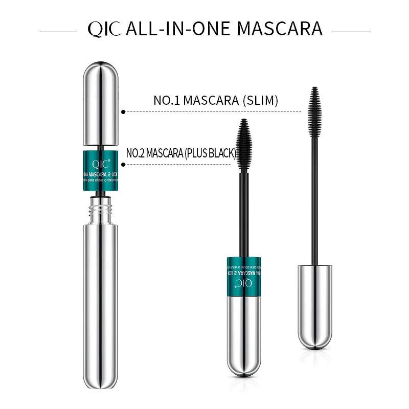 QIC 4D Silk Fiber Mascara – Lengthening, Curling & Volumizing