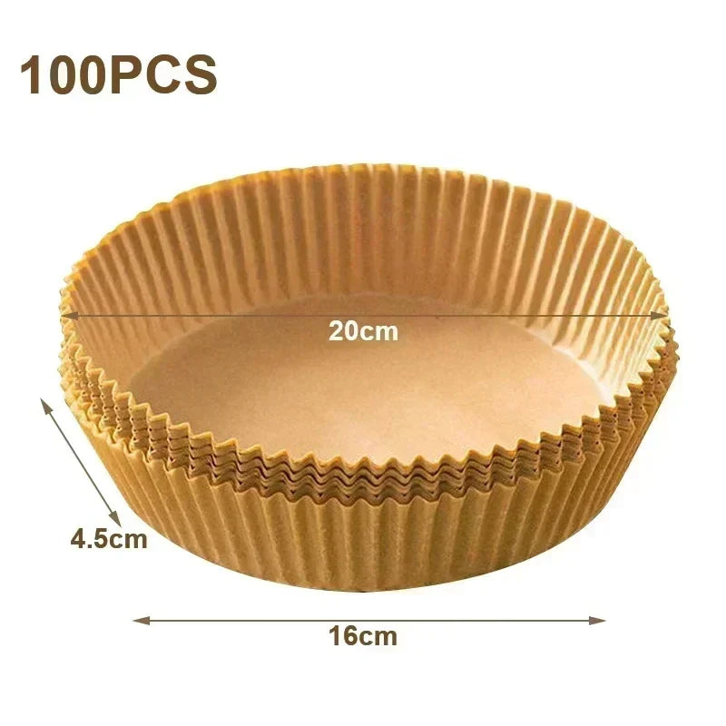 Disposable Air Fryer Liners 50/100/200pcs – Round & Square