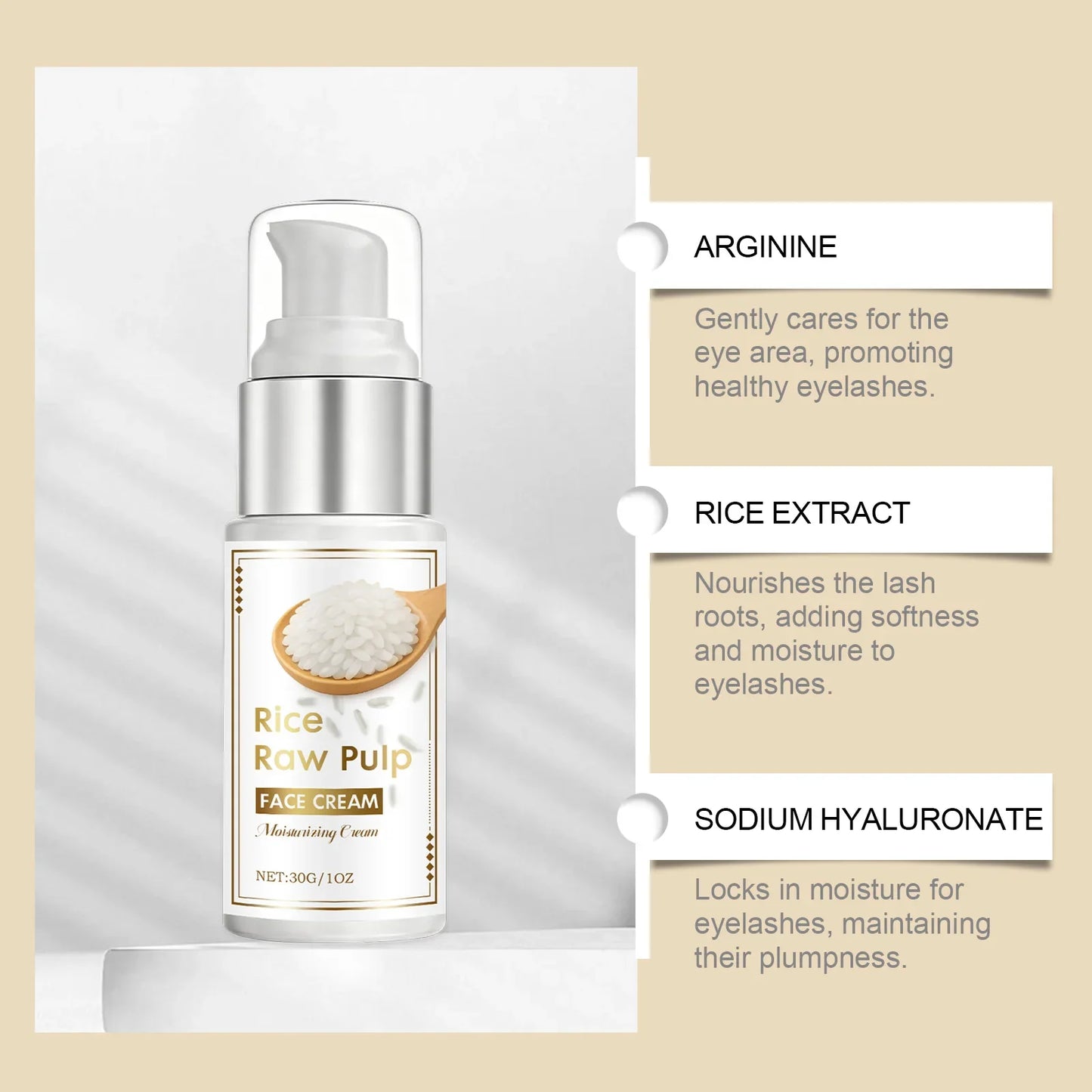 Rice Moisturizing Face Cream – Hydrating & Travel-Friendly