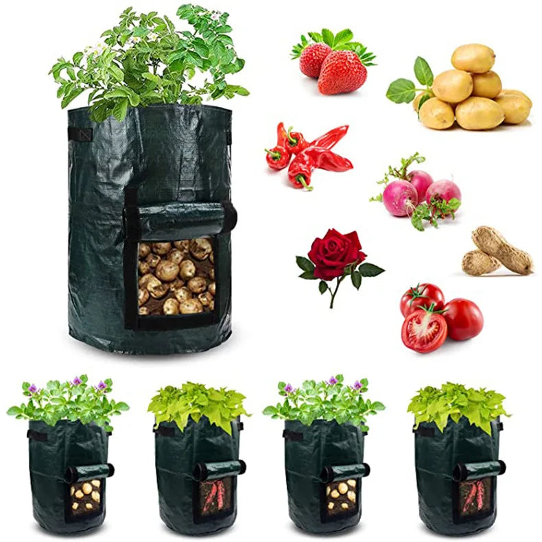 Potato Grow Bags 1–12 Gallon | Vegetable Planter with Flap