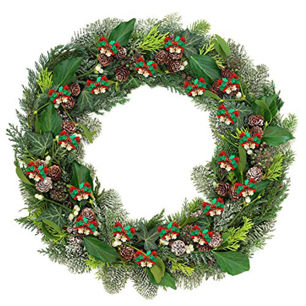 Christmas Mini Bows with Bells & Berries | 1 or 10 Pack