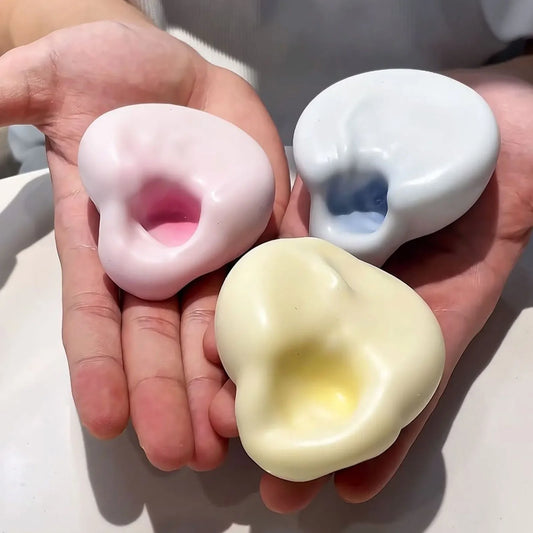 Squishy Super Soft Feel Table Toys Ultra-Thin Ice Skin Stress Relieving Toy Stress Reliever Sticky Handmade Ball Mini Gifts Peaceful Pleasures Health and Wellness