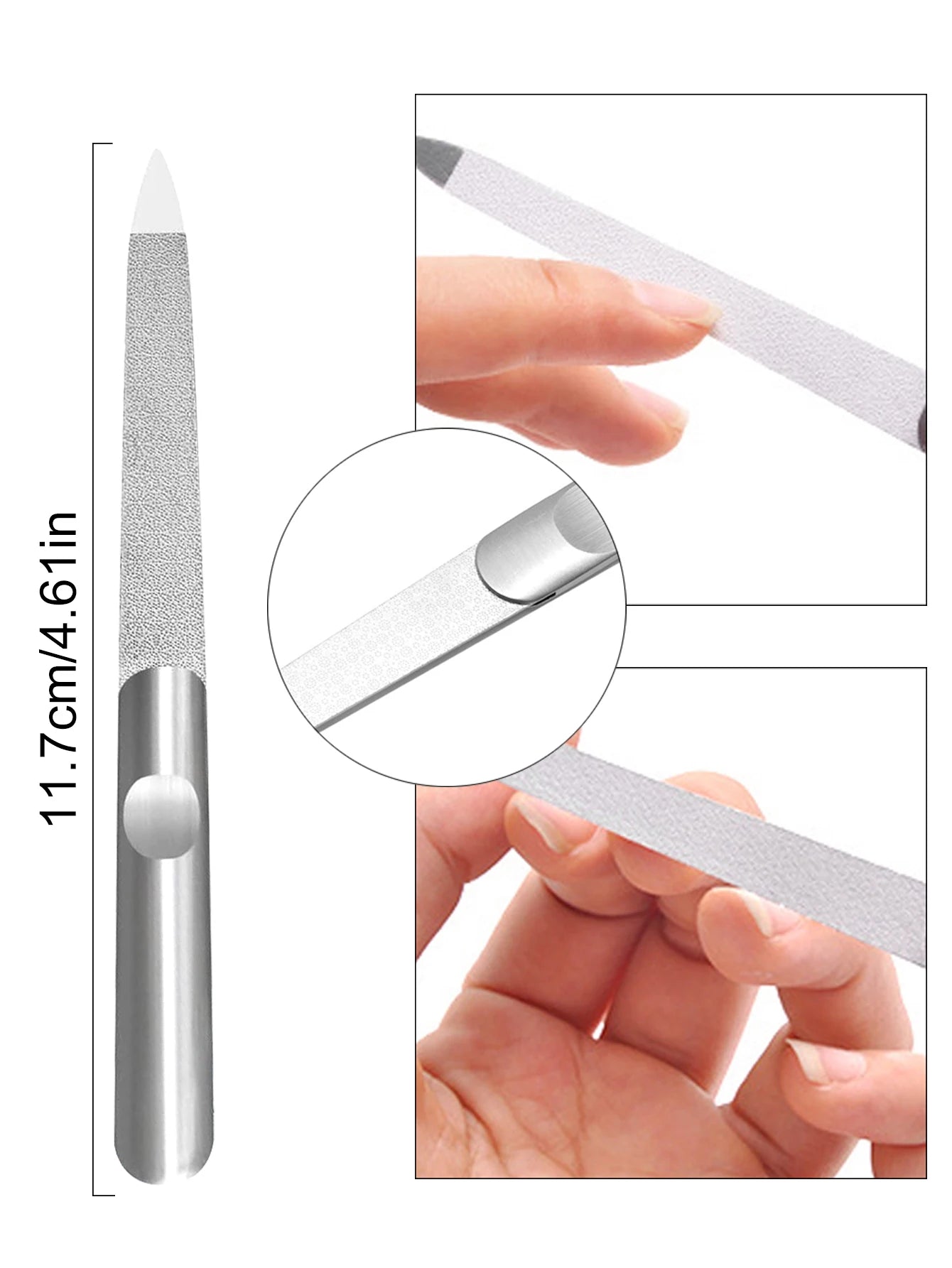 TWOING Professional Stainless Steel Nail Cutter Scissor Nippers Function Cuticle Pusher Remover Manicure Nail Art Care Tool Kit Peaceful Pleasures Health and Wellness