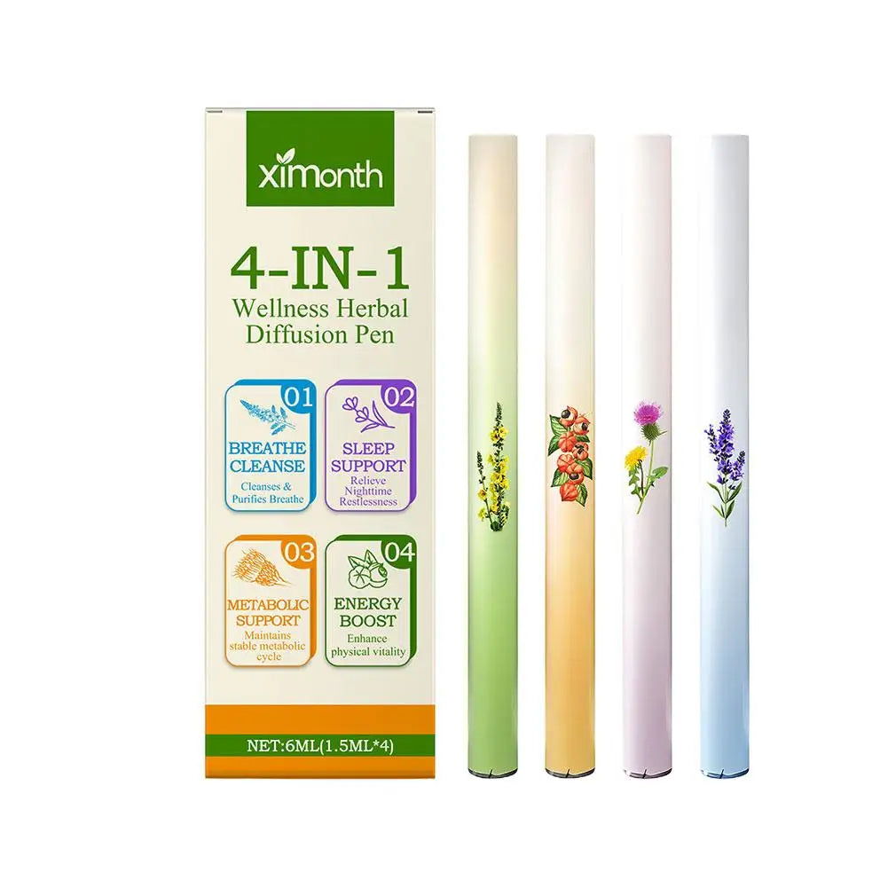 4-in-1 Herbal Aromatherapy Nasal Inhaler Stick | Energy & Sleep