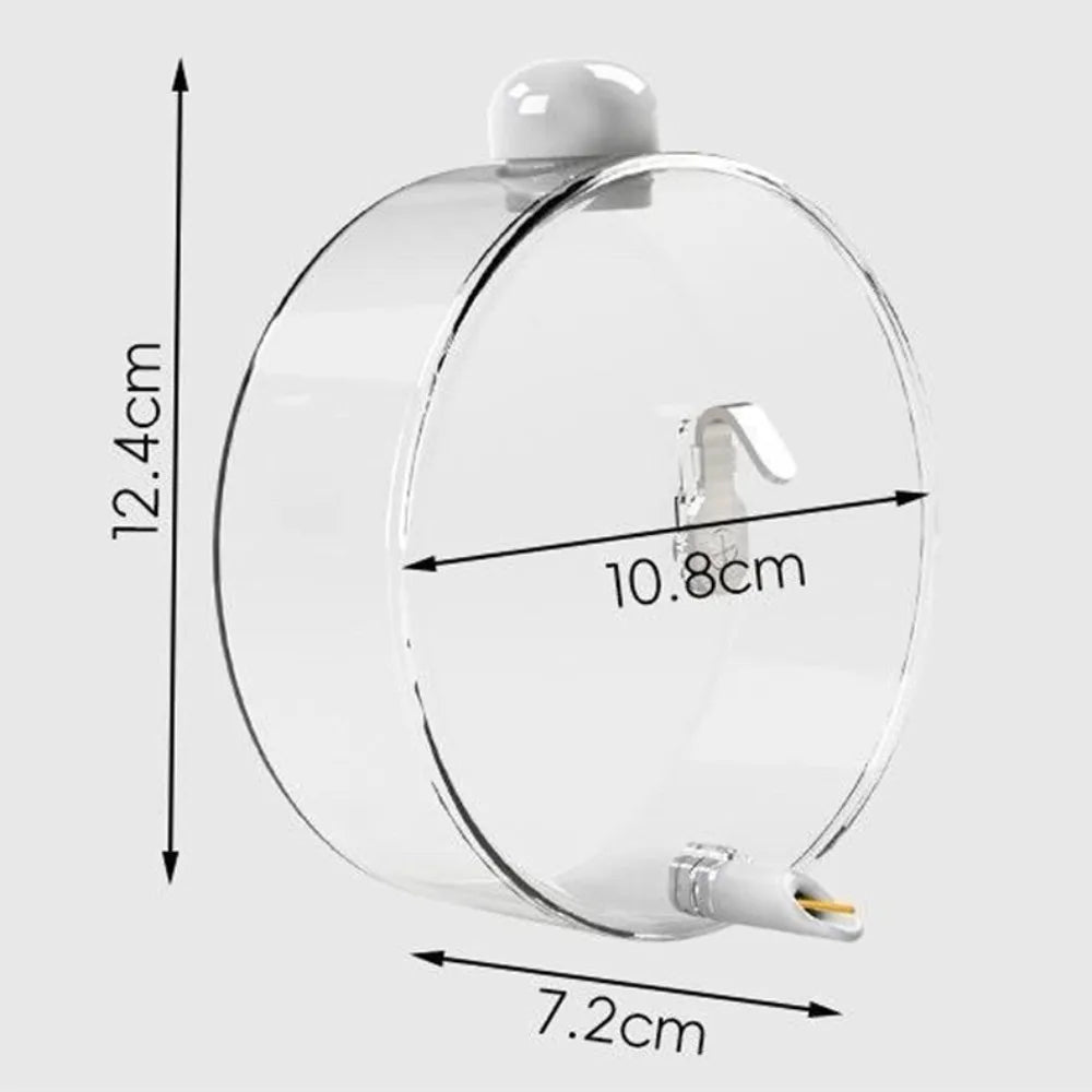 330ml Hangable Bird Water Bottle – Leak-Proof Transparent Feeder