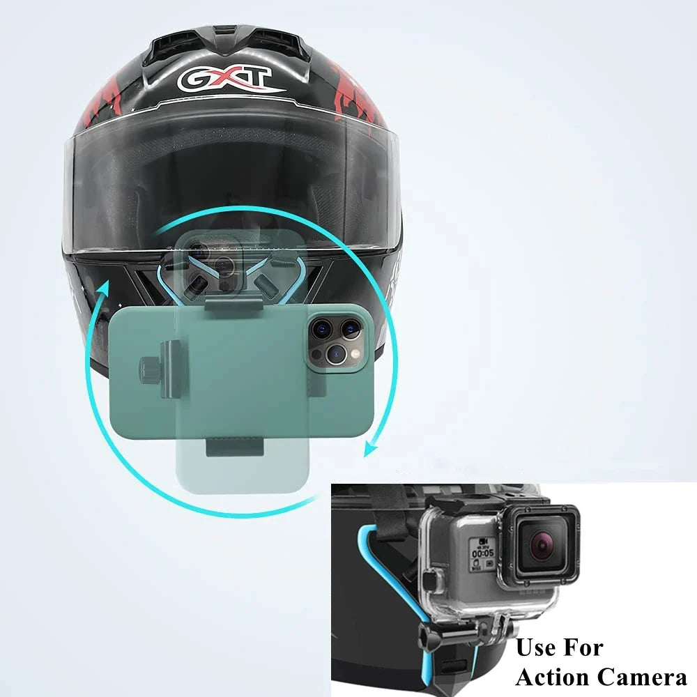 Motorcycle Helmet Mount for GoPro Hero 13/12 & DJI Action 5
