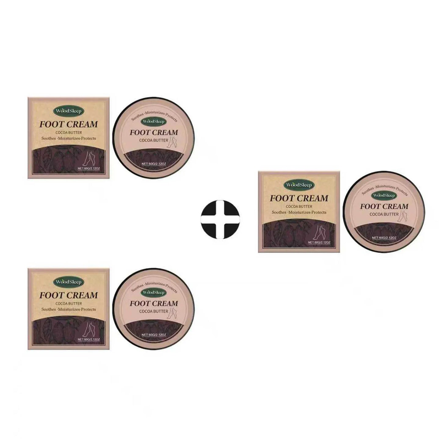 WOODSLEEP Exfoliating Foot Cream – Deep Moisturising Care 60g