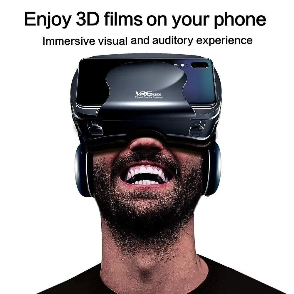 AyeBeau VRG Pro+ 3D VR Headset with Built-In Headphones