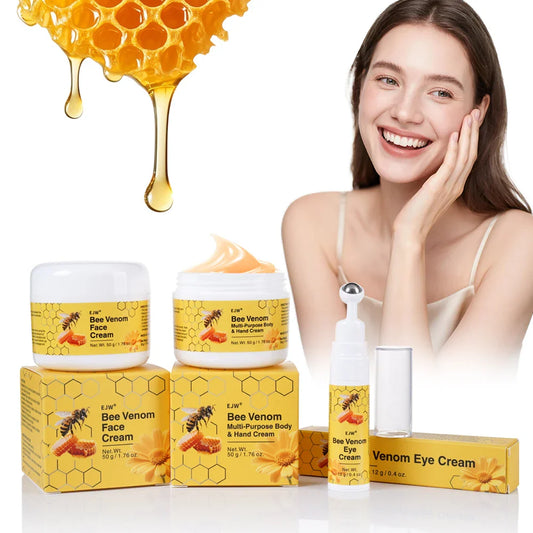 Bee Venom Facial Lifting Cream & Eye Cream Set – Firms Skin Skincare Cream Set Oasis Select