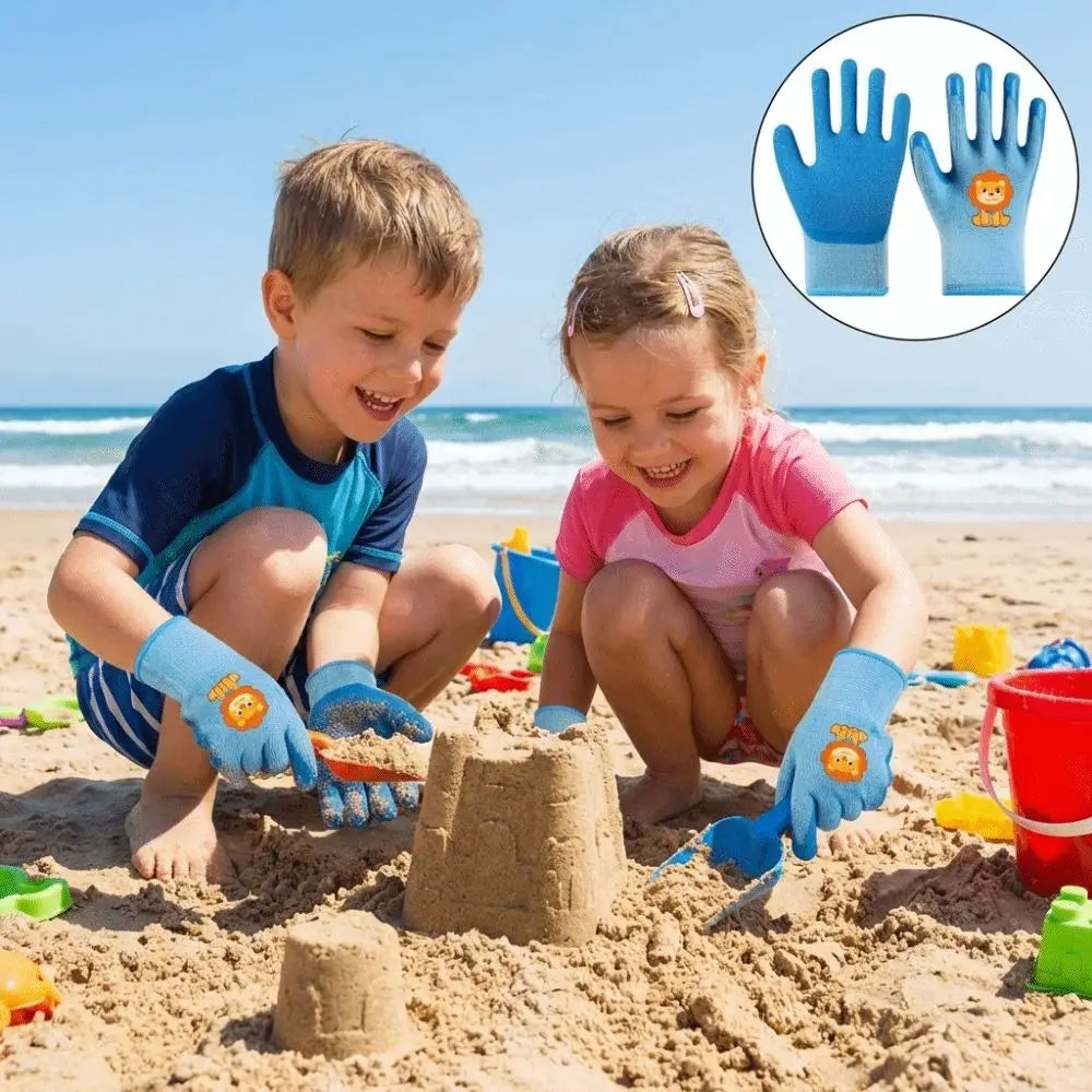 Waterproof Kids Beach Gloves Non-Slip Cartoon Animal Pattern Children Protective Glove Breathable Wear Resistant Work Gloves Peaceful Pleasures Health and Wellness