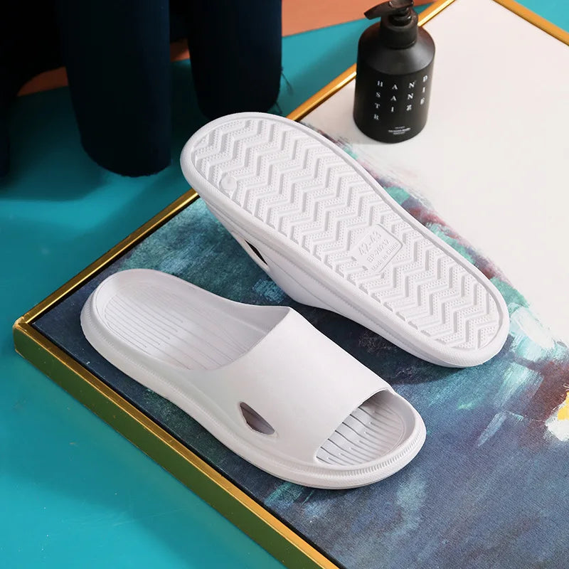 Non Slip Slides Lightweight Open Toe Quick Dry Slippers For Indoor Outdoor Bathroom Beach Summer Indoor Outdoor Eva Slippers Peaceful Pleasures Health and Wellness