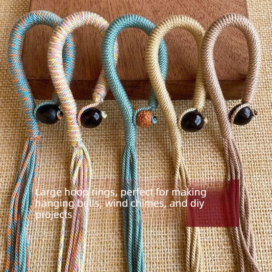 Grape Skewer Hand Braided Rope Nutshell Wind Chime Special Pull Ring Peaceful Pleasures Health and Wellness