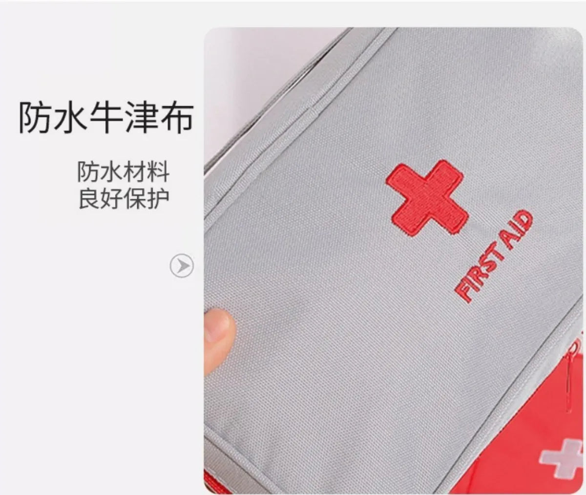 Hot-selling health and medicine storage bag, Oxford cloth travel bag, emergency kit, portable household storage bag, first aid k Peaceful Pleasures Health and Wellness