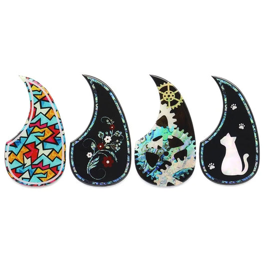 Water Drop-shaped Thickened Acoustic Guitar Guard Protection Panel Peaceful Pleasures Health and Wellness
