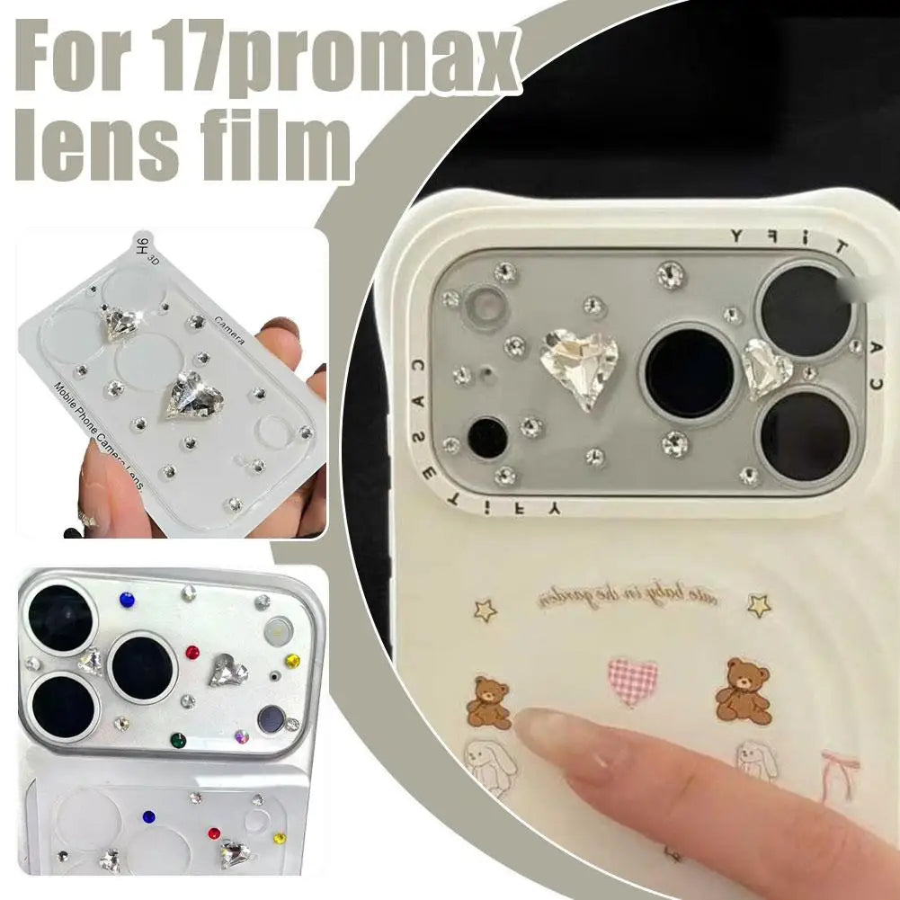iPhone 17 Pro Max / 17 Pro Heart Diamond Hydrogel Screen Protector