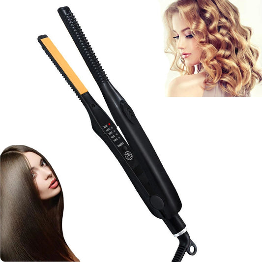 Professional Ceramic Flat Iron 2 in 1 Hair Straightener Short Hair Fluffy Pencil Hair Curler Peaceful Pleasures Health and Wellness