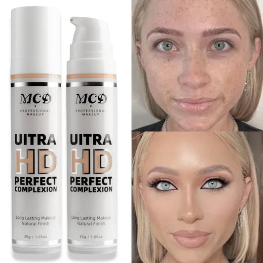 MCD 9-Shade Full Coverage Liquid Foundation | Natural Matte Liquid Foundation Oasis Select