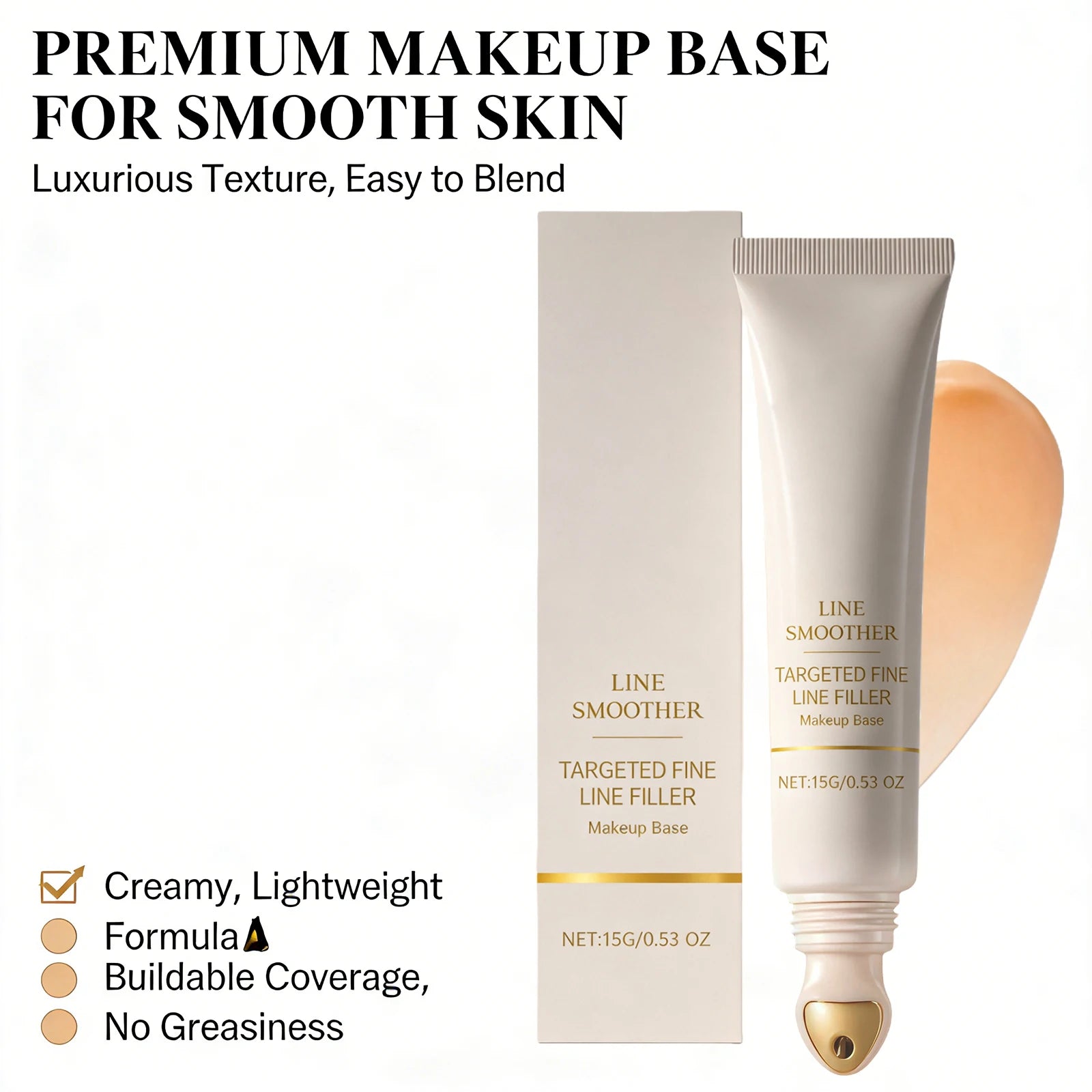 Line Smoother Hydrating Primer for Makeup Even Tone Lightweight & Non-sticky Invisible Pores Antioxidant Makeup Base Moisturizer Peaceful Pleasures Health and Wellness