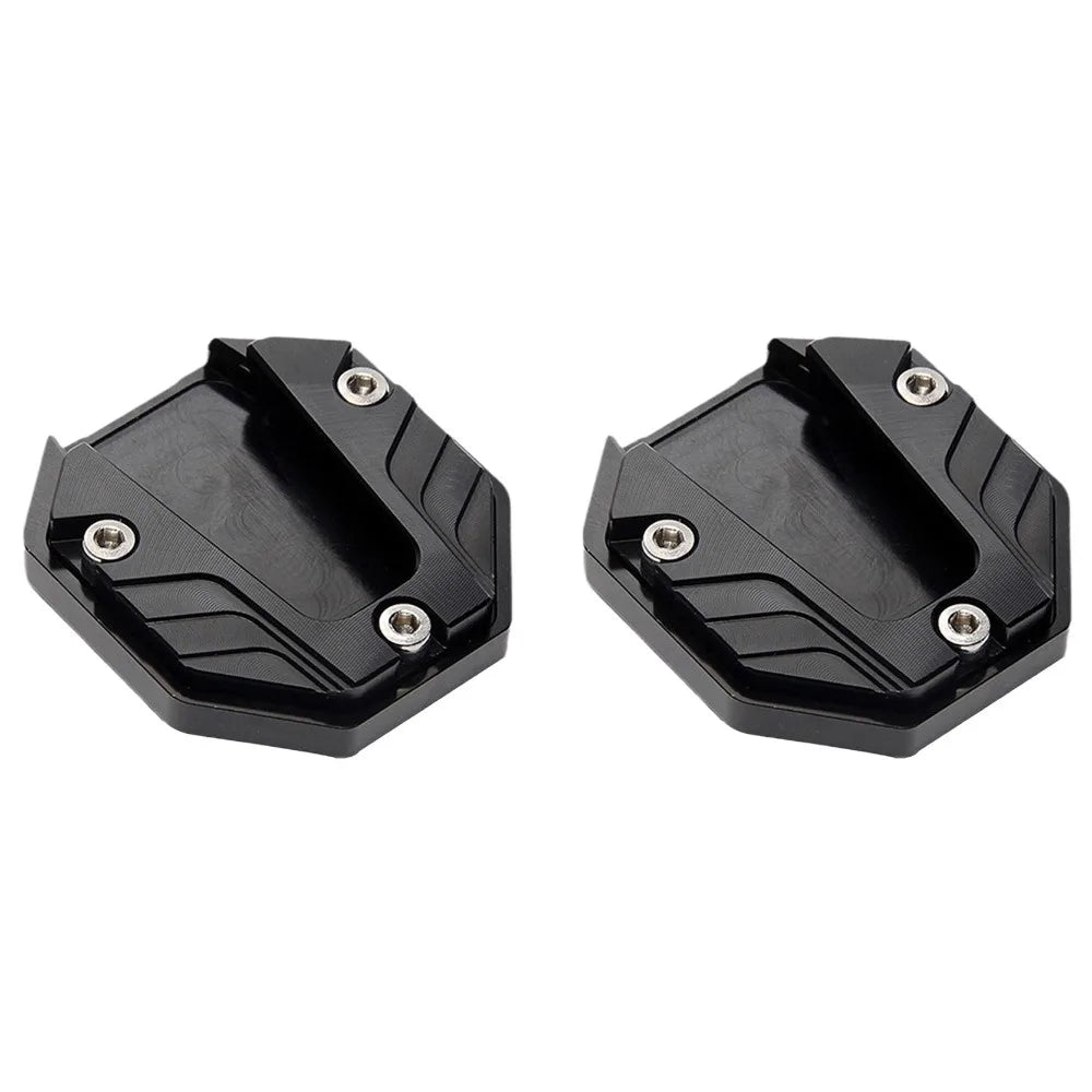 1/2/4pcs Sleeve Electric Vehicle Side Support Enlarge Base Foot Widened Non-slip Side Peg Cover Motorcycle Non-slip Side Support Peaceful Pleasures Health and Wellness 2pcs black